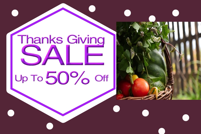 Harvest 50% Off Sale Festival Poster Template | PosterMyWall