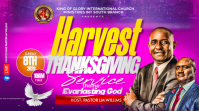 harvest church flyer Digital Display (16:9) template