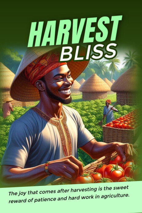 Harvest Poster template