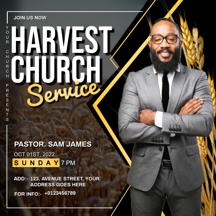 Harvest Template PosterMyWall