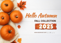 Harvest festival,fall,autumn Pocztówka template