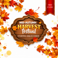 White Mid-Autumn Harvest Festival Isikwele Template