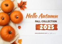 Harvest festival,fall,autumn Postcard template