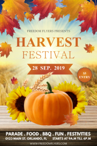52 110 Harvest Festival Event Customizable Design Templates Postermywall Harvest Festival 2022 Sacramento Layout