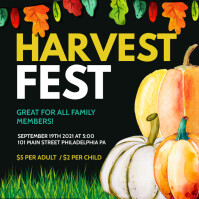 Black Harvest Festival Instagram Post Template