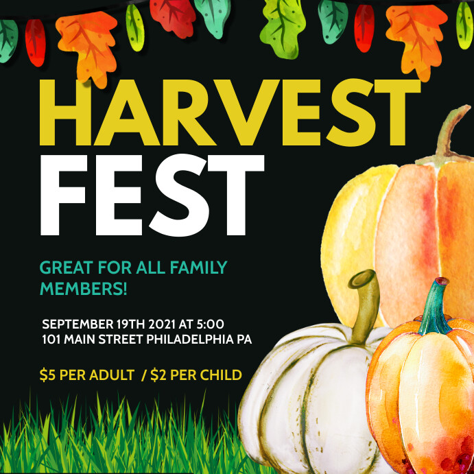 Harvest Festival Iphosti le-Instagram template