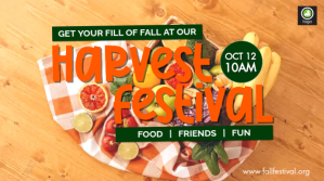 橙色 harvest festival digital display Цифровой дисплей Template