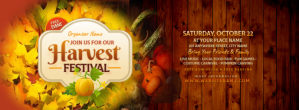 Red Harvest Festival Cover na Larawan ng Facebook Template