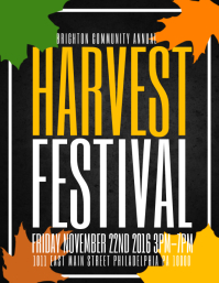 harvest festival flyer templates