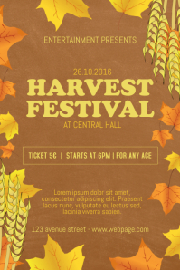 1 850 Harvest Festival Customizable Design Templates