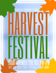 harvest festival flyer templates