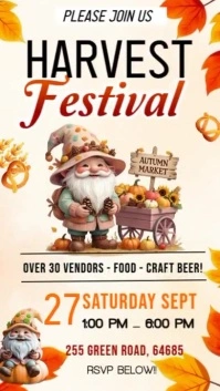 Harvest Festival Instagram Story template
