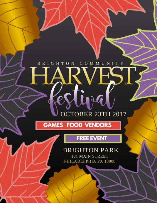 Copy of Harvest Festival PosterMyWall