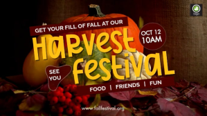 Brown Harvest Festival Tampilan Digital Template