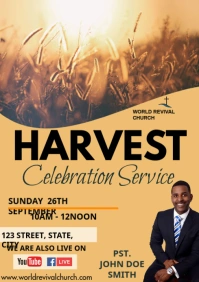 Harvest service A3 template