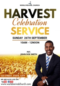 Harvest service A3 template