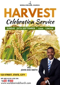 Harvest service A3 template