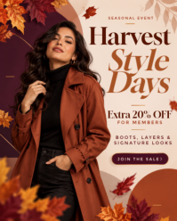 Hvid Seasonal Fashion Sale Instagram Portrait Template