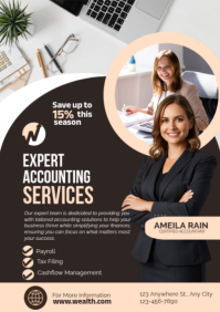 Hassle-Free Accounting, Payroll & Tax Services A2 template