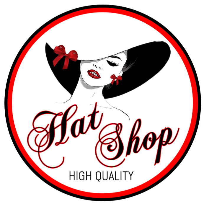 Copy of Hat Shop Logo and Sticker White Square | PosterMyWall