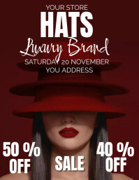 HATS SALE Template | PosterMyWall