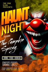 Haunt Night Poster template