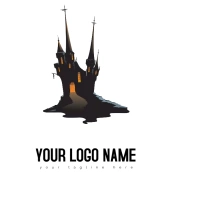 Haunted Castle โลโก้ template