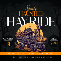 Haunted Hayride Wpis na Instagrama template