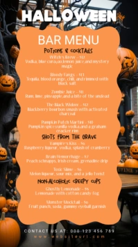 Halloween bar, Halloween party,Halloween sale Instagram Story template