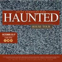 Haunted House Instagram 帖子 template