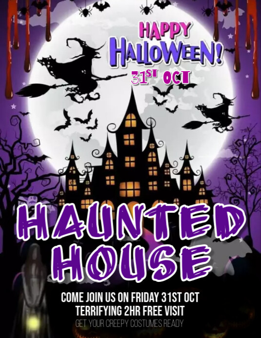 haunted house Template PosterMyWall haunted house Template PosterMyWall