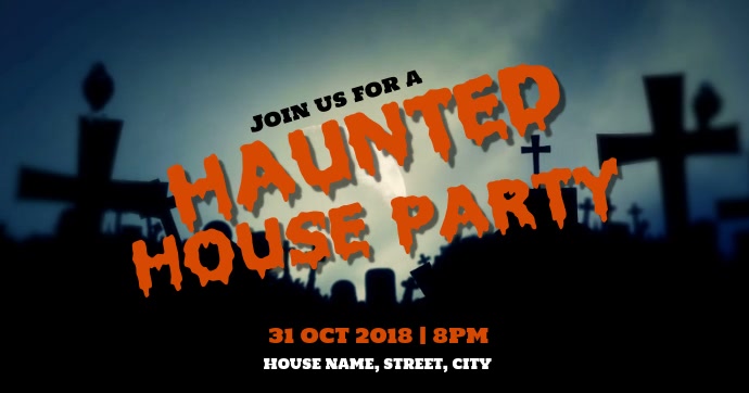 Haunted House Party Template Postermywall