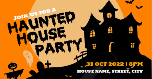 Noir Halloween Party Copertina evento Facebook Template