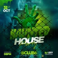 haunted house party Instagram 帖子 template