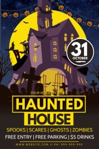 930 Haunted House Customizable Design Templates Postermywall