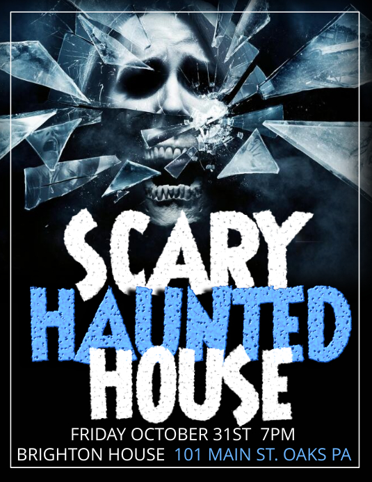 Haunted House Template PosterMyWall