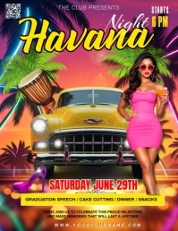 Havana Night Flyer (US Letter) template