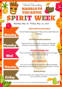 Hawaii Teacher appreciation week A6 template