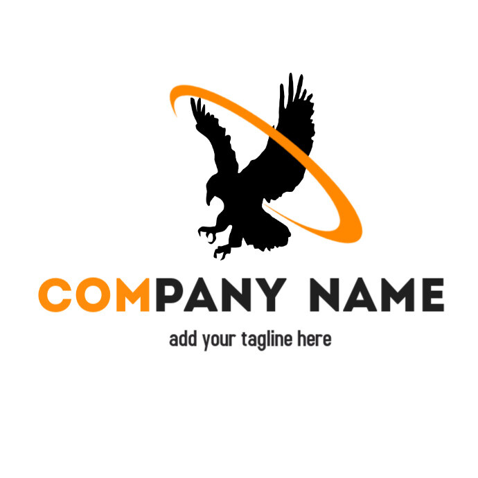 Hawk and eagle animal logo template