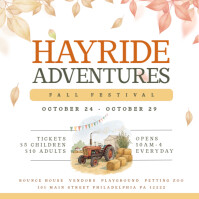 White Fall Festival Instagram Plasing Template