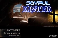 HE HAS RISEN Poster template