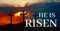 He Is Risen auf Facebook geteiltes Bild template