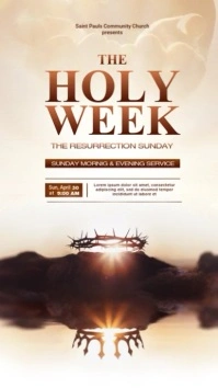 he is risen Instagram Story template