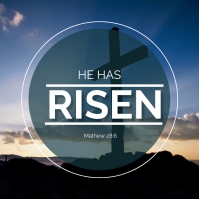 He is Risen Template | PosterMyWall