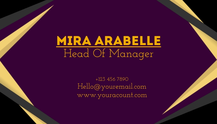 Head of manager business card Template | PosterMyWall