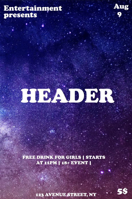 Header Template | PosterMyWall