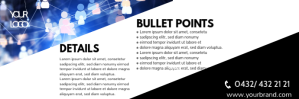 Header details advertisement template cover Intestazione e-mail