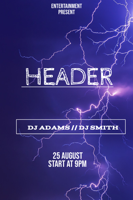 Copy of header event flyer template | PosterMyWall