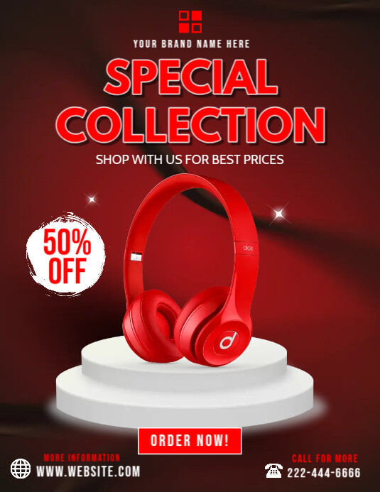 Headphone Best Deals Template PosterMyWall