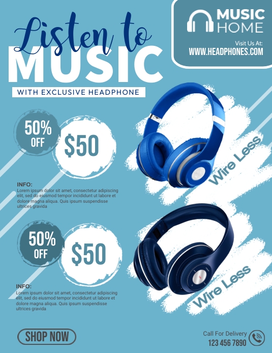 Headphone Mock Ups Volante (Carta US) template